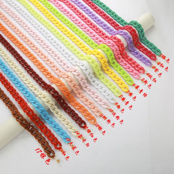 handmade 17 candy colors acrylic eyeglasses chain non-slip halter sunglasses lanyard hip hop women glasses strap accessories, Silver
handmade 17 candy colors acrylic eyeglasses chain non-slip halter sunglasses lanyard hip hop women glasses strap accessories, Silver