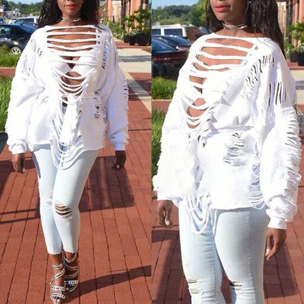 streetwear ripped hole sweatshirt women long sleeve loose hoodies vintage white pullover jumpers women drop shipping, Black
streetwear ripped hole sweatshirt women long sleeve loose hoodies vintage white pullover jumpers women drop shipping, Black