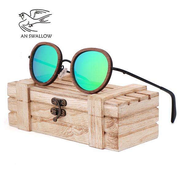 an swallow 2020 new retro wooden sunglasses men's black walnut wooden sunglasses ladies brand design polarized uv400, White;black
an swallow 2020 new retro wooden sunglasses men's black walnut wooden sunglasses ladies brand design polarized uv400, White;black