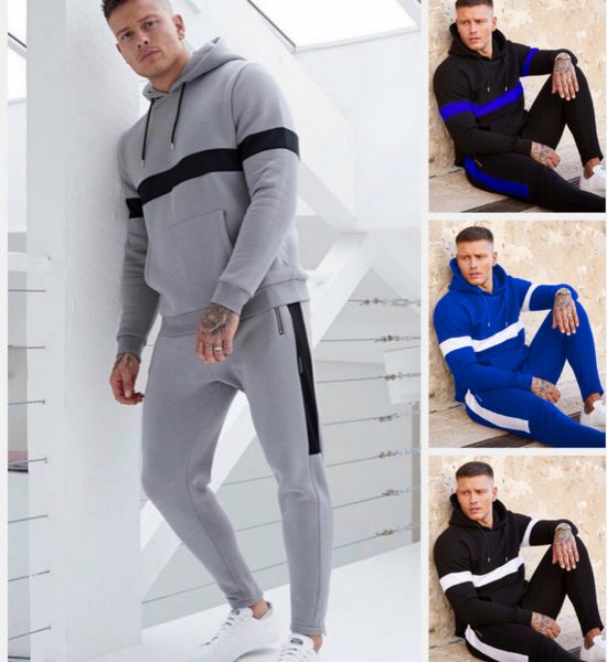 2020 men tracksuit striped designers long sleeve sweatshirts hooded pants two piece outfit winter autumn sportswear clothing ly926, White
2020 men tracksuit striped designers long sleeve sweatshirts hooded pants two piece outfit winter autumn sportswear clothing ly926, White