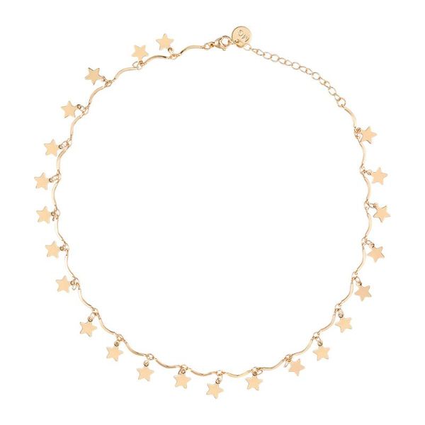fenical bohemia women choker gold chain star choker necklace girl lady jewelry, Silver
fenical bohemia women choker gold chain star choker necklace girl lady jewelry, Silver