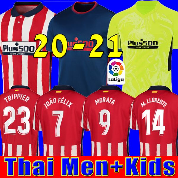 20 21 joao felix home red white soccer jerseys 2020 2021 koke saul godin atletico de football madrid shirt kits men + kids set uniform, Black;yellow
20 21 joao felix home red white soccer jerseys 2020 2021 koke saul godin atletico de football madrid shirt kits men + kids set uniform, Black;yellow
