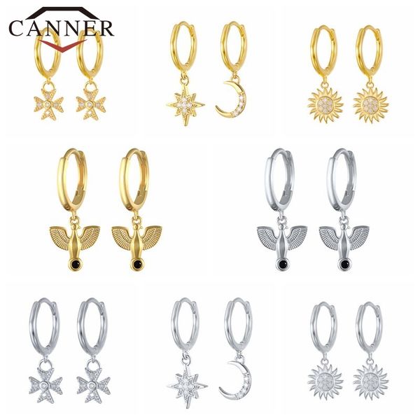 hoop & huggie canner 925 sterling sliver earrings for women dove star moon cross dangle piercing earring jewelry pendientes, Golden;silver
hoop & huggie canner 925 sterling sliver earrings for women dove star moon cross dangle piercing earring jewelry pendientes, Golden;silver