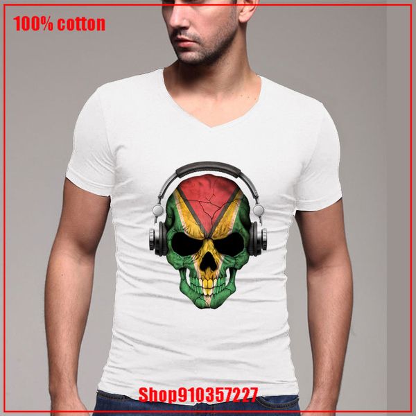 dark skull deejay with guyanese flag v-neck short sleeve men soft breathable summer tshirt eu size custom your design
dark skull deejay with guyanese flag v-neck short sleeve men soft breathable summer tshirt eu size custom your design