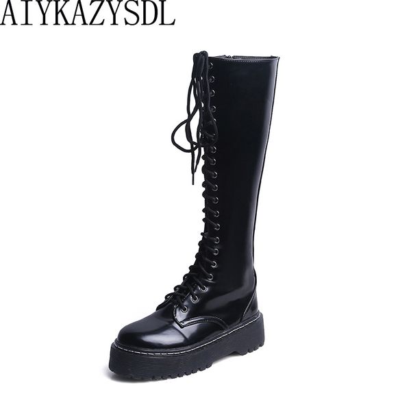 boots haiyueli women knee high faux leather ridding knight bootie motorcycle biker thick heel platform shoes 2021, Black
boots haiyueli women knee high faux leather ridding knight bootie motorcycle biker thick heel platform shoes 2021, Black