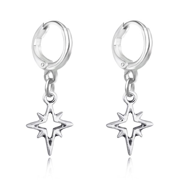 hoop & huggie 1 pair european fashion simple earrings explosion hollow star pendant trendy circle as gift e489-t2, Golden;silver
hoop & huggie 1 pair european fashion simple earrings explosion hollow star pendant trendy circle as gift e489-t2, Golden;silver