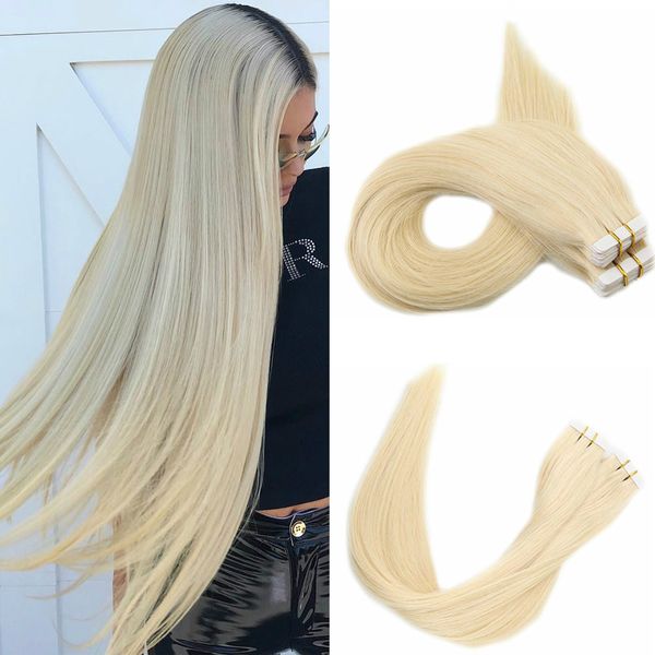 100g 40pcs silk straight tape in human hair extensions 14 16 18 20 22 24 613#russian blonde color, Black
100g 40pcs silk straight tape in human hair extensions 14 16 18 20 22 24 613#russian blonde color, Black