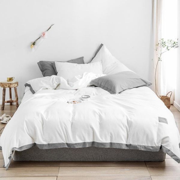 100%cotton duvet cover bed sheet pillowcase white grey brief style twin king bedding set ultra soft comfortable
100%cotton duvet cover bed sheet pillowcase white grey brief style twin king bedding set ultra soft comfortable
