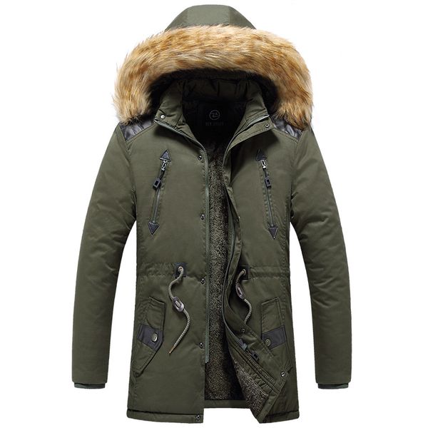 men's down & parkas legible winter jackets men parka casual mid long thick coat solid male clothes overcoat outerwear, Black
men's down & parkas legible winter jackets men parka casual mid long thick coat solid male clothes overcoat outerwear, Black