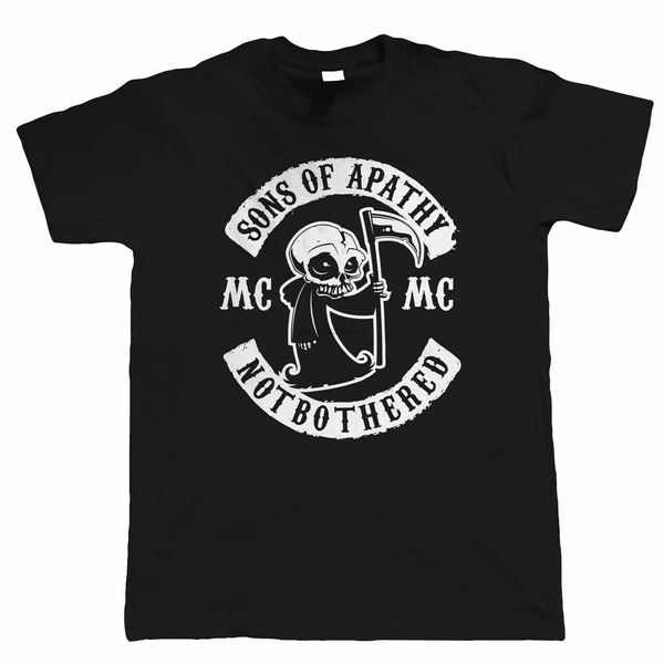 sons of apathy - anarchy gang patch reaper anarchy mens funny biker t shirt
