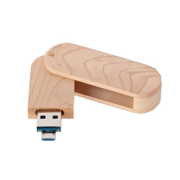 usb 3.0 & micro usb flash drive dual pen drive u disk swivel design
