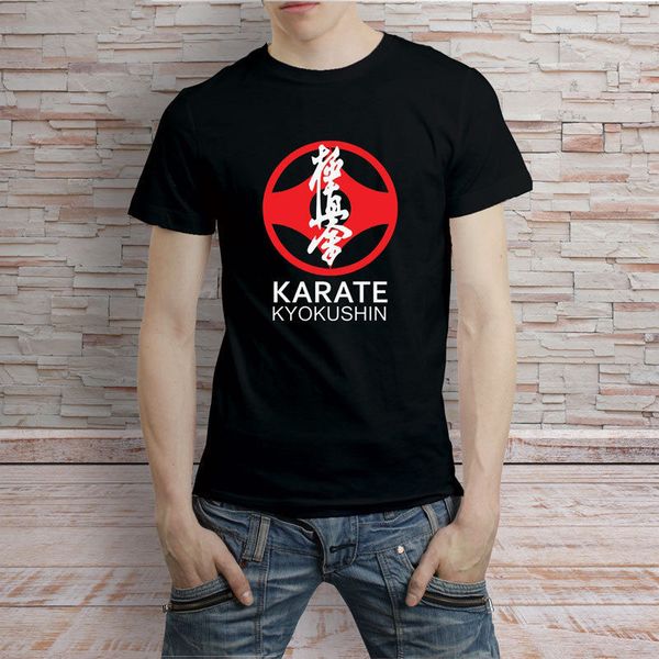 karate kyokushin symbol japan martial art t-shirt men tee cool t shirt men new tshirt loose size casual