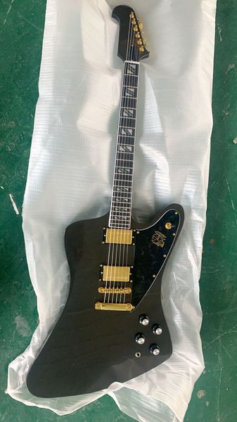 wholesale custom new firebirdmodel electric guitar abalone inlaid black 202003, ing
wholesale custom new firebirdmodel electric guitar abalone inlaid black 202003, ing