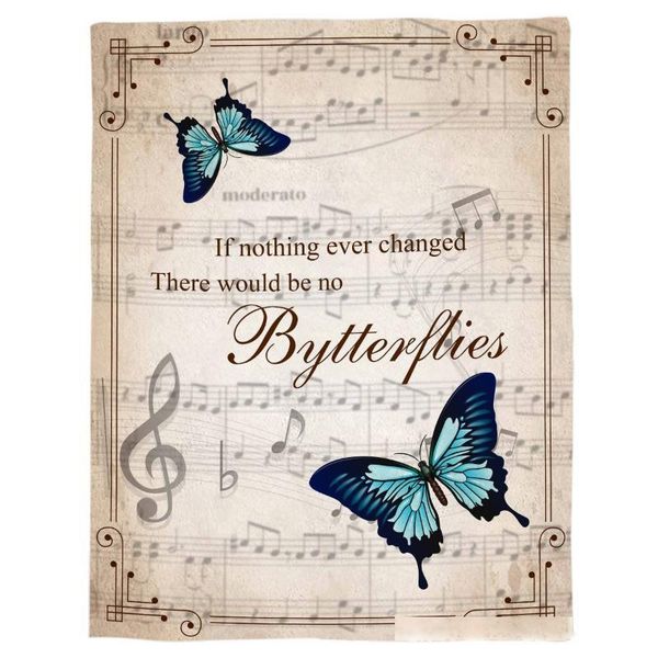 butterfly retro musical note throw blanket portable flannel blanket l/sofa/office/plane travel blankets for beds 
butterfly retro musical note throw blanket portable flannel blanket l/sofa/office/plane travel blankets for beds