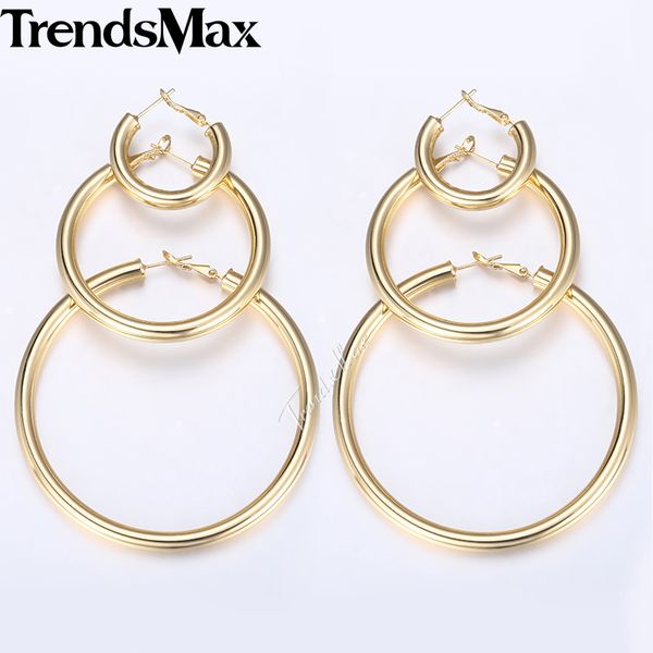 hoop & huggie trendsmax earrings for women gold silver color tube round circle womens woman jewelry gifts statement 5mm kgem18, Golden;silver
hoop & huggie trendsmax earrings for women gold silver color tube round circle womens woman jewelry gifts statement 5mm kgem18, Golden;silver