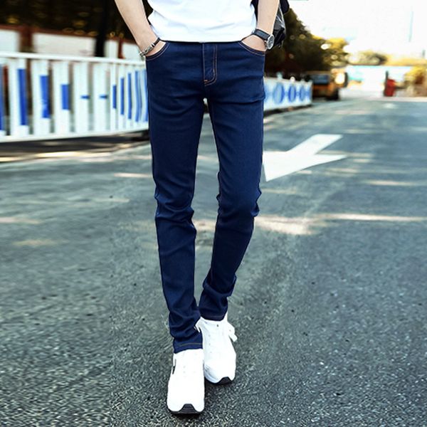men's jeans 2021 mens fashion men casual slim straight high elasticity feet loose waist long trousers, Blue
men's jeans 2021 mens fashion men casual slim straight high elasticity feet loose waist long trousers, Blue
