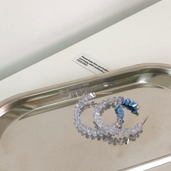 fashion transparent crystal beaded big hoop earrings for women korean sell dating wedding aesthetic accessorie jewelery, Golden;silver
fashion transparent crystal beaded big hoop earrings for women korean sell dating wedding aesthetic accessorie jewelery, Golden;silver