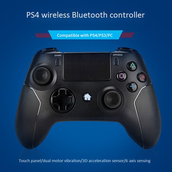 wireless controller for bluetooth gamepad with press panel joypad dual vibration 3.5mm o mini led indicator 
wireless controller for bluetooth gamepad with press panel joypad dual vibration 3.5mm o mini led indicator