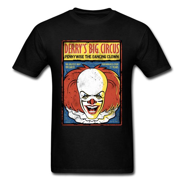 derrys старый цирк tshirt забавный клоун футболка мужчины урожай tops сумасшедшая летняя одежда хип-хоп тис хлопок tshirt черный
derrys старый цирк tshirt забавный клоун футболка мужчины урожай tops сумасшедшая летняя одежда хип-хоп тис хлопок tshirt черный