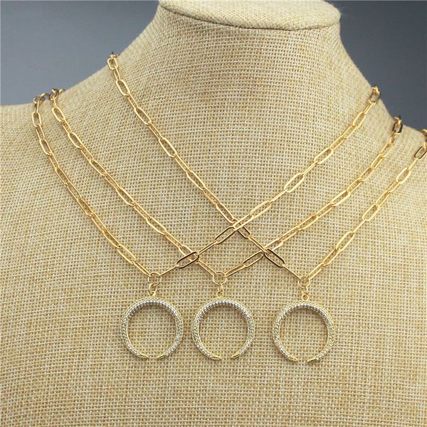 16inch 10pcs/lot new design colorful cz charm necklace,moon shape cubic zircon component,plated chain necklace wholesale, Silver
16inch 10pcs/lot new design colorful cz charm necklace,moon shape cubic zircon component,plated chain necklace wholesale, Silver