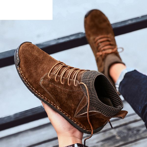 2020 handmade men winter boots split leather plush boots ankle vintage winter shoes for men big size 38-48 green, Black
2020 handmade men winter boots split leather plush boots ankle vintage winter shoes for men big size 38-48 green, Black