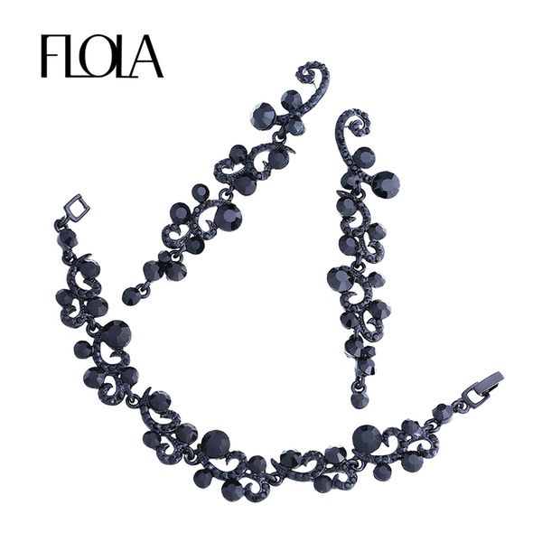 fashion vintage sets of jewelery drop dangle long earrings for women chain black bracelets for women crystal brtj96, Silver
fashion vintage sets of jewelery drop dangle long earrings for women chain black bracelets for women crystal brtj96, Silver