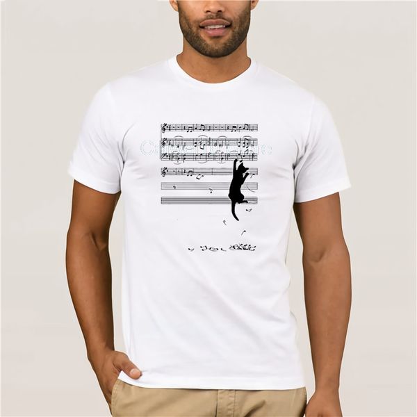 for mans 2019 funny mischief cat t shirt men's personality music animal printed novelty men's fun print t-shirt