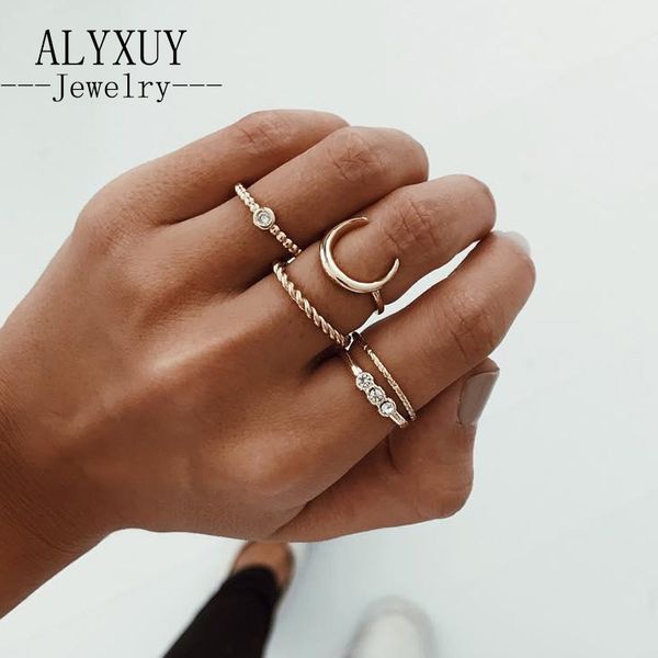 new fashion jewelry rhinestone moon finger ring set gift for women girl r0015, Golden;silver
new fashion jewelry rhinestone moon finger ring set gift for women girl r0015, Golden;silver