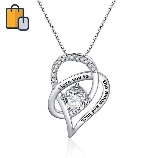 new heart-shape necklace jewelry women carved letter pendant necklace charm choker, Silver
new heart-shape necklace jewelry women carved letter pendant necklace charm choker, Silver