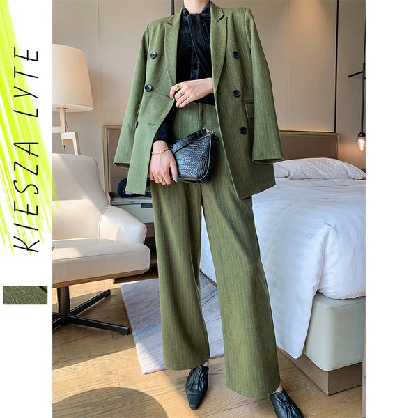 women's suits & blazers women green striped pant belted blazer jacket pencil 2 pieces set pantsuits streetwear, White;black
women's suits & blazers women green striped pant belted blazer jacket pencil 2 pieces set pantsuits streetwear, White;black