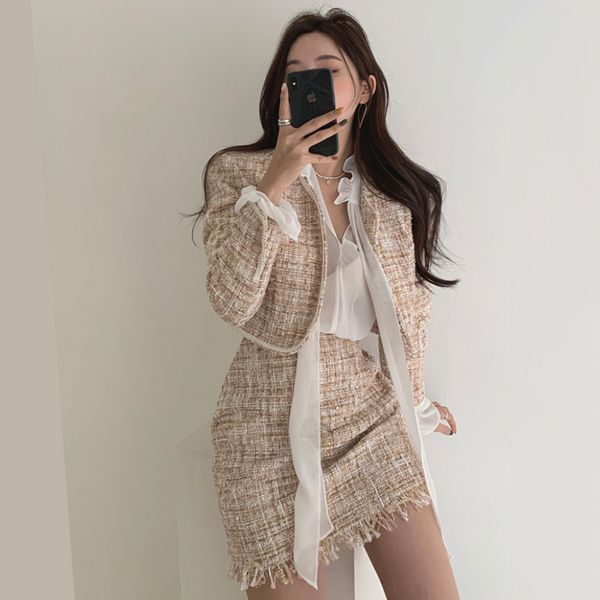korean minimalist office lady two piece sets outfits long sleeve coat and high waist mini skirt 2 piece sets autumn, Gray
korean minimalist office lady two piece sets outfits long sleeve coat and high waist mini skirt 2 piece sets autumn, Gray