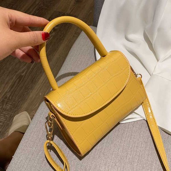 axukes fashion luxury handbag female designer solid color crocodile pattern handbag leather lady flip crossbody bag