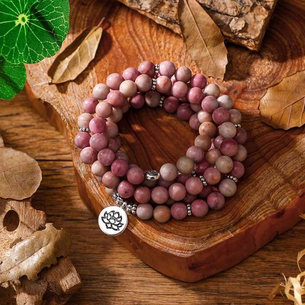 women`s yoga bracelet 108 mala rhodochrosite bracelet healing spiritual gift long necklace, Golden;silver
women`s yoga bracelet 108 mala rhodochrosite bracelet healing spiritual gift long necklace, Golden;silver