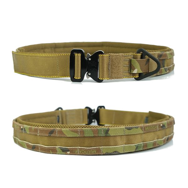 twinfalcons 1.75/2 inch tactical belt duty belt nylon webbing tw-bt11, Black;gray