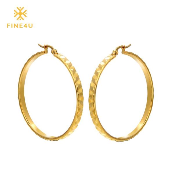 hoop & huggie 2021 fine4u e013 316l stainless steel earrings round circle for women wedding jewelry, Golden;silver
hoop & huggie 2021 fine4u e013 316l stainless steel earrings round circle for women wedding jewelry, Golden;silver