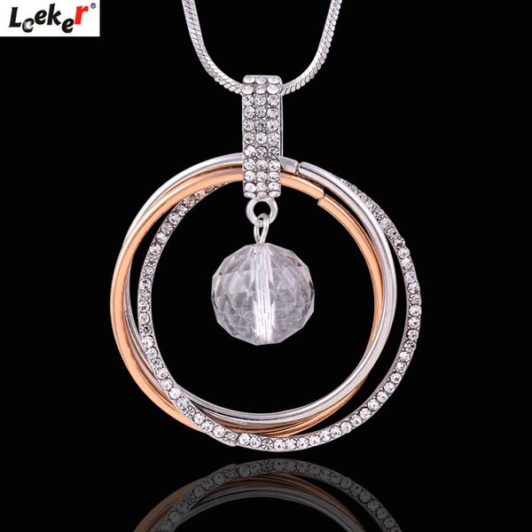 leeker big crystal ball pendant rhinestone circle round necklace long chain women statement jewelry 458 lk4, Silver
leeker big crystal ball pendant rhinestone circle round necklace long chain women statement jewelry 458 lk4, Silver