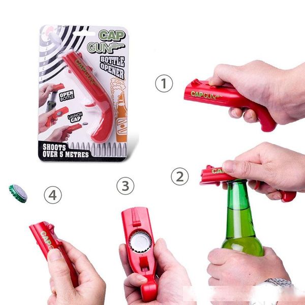 multi - functional pistol ejection bottle opener creative gun shape beer bottle opener promotional small gifts wholesale
multi - functional pistol ejection bottle opener creative gun shape beer bottle opener promotional small gifts wholesale