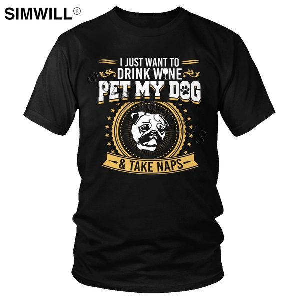 trendy new arrival t-shirt men 100% cotton pug pet my dog drink wine t shirt short sleeved print tee 4xl 5xl 6xl merchandise
trendy new arrival t-shirt men 100% cotton pug pet my dog drink wine t shirt short sleeved print tee 4xl 5xl 6xl merchandise