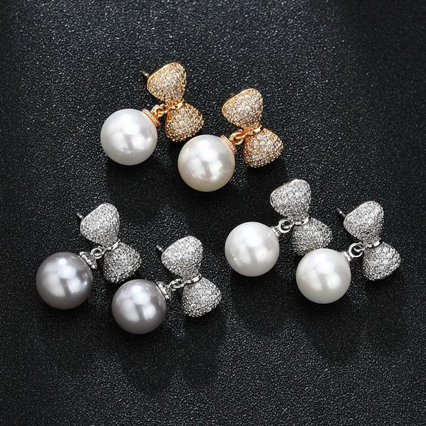lan fashionable 925 sterling silver jewelry inlay pearl crystal cubic zirconia earrings for women fine jewelry, Golden
lan fashionable 925 sterling silver jewelry inlay pearl crystal cubic zirconia earrings for women fine jewelry, Golden