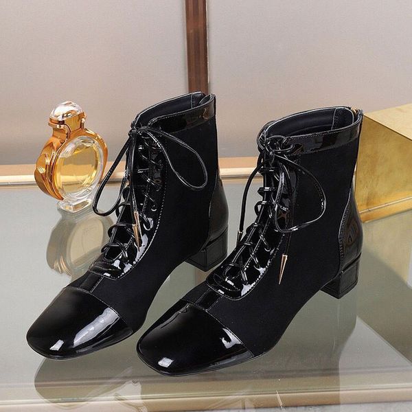 square head women's short boots leather mid heel autumn and winter boots back zipper martin boots thick heels fashion elegant comfortab, Black
square head women's short boots leather mid heel autumn and winter boots back zipper martin boots thick heels fashion elegant comfortab, Black