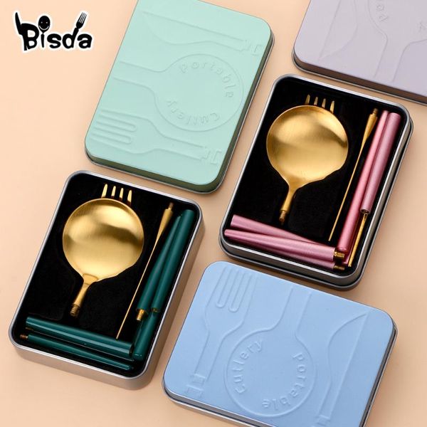 portable flatware set assembled knife fork dinner spoon chopsticks stainless steel cutlery set with box travel school canteen
portable flatware set assembled knife fork dinner spoon chopsticks stainless steel cutlery set with box travel school canteen