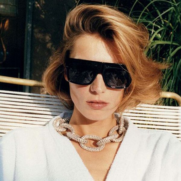 fashion gradient square sunglasses men plastic frame goggles black frame flat sun glasses for women feminino, White;black
fashion gradient square sunglasses men plastic frame goggles black frame flat sun glasses for women feminino, White;black