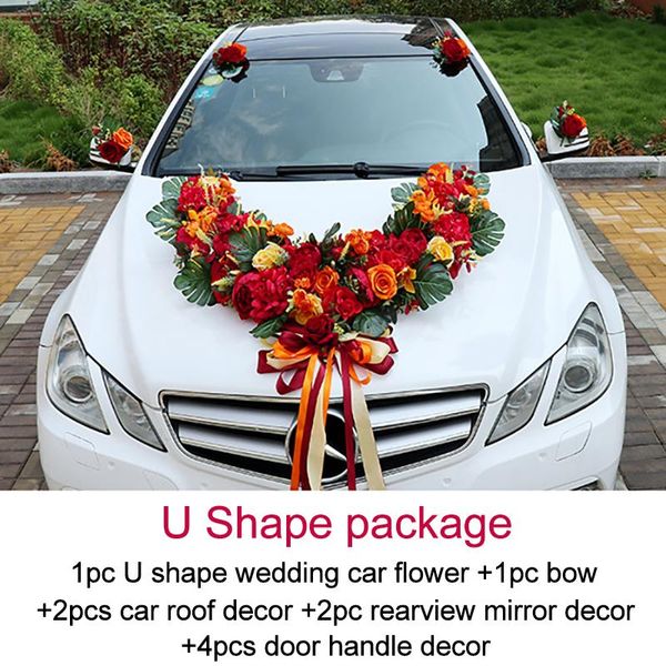 artificial flower romantic style v/u shaped wedding car decor flowers set simulation car wedding silk rose fake flowers party
artificial flower romantic style v/u shaped wedding car decor flowers set simulation car wedding silk rose fake flowers party