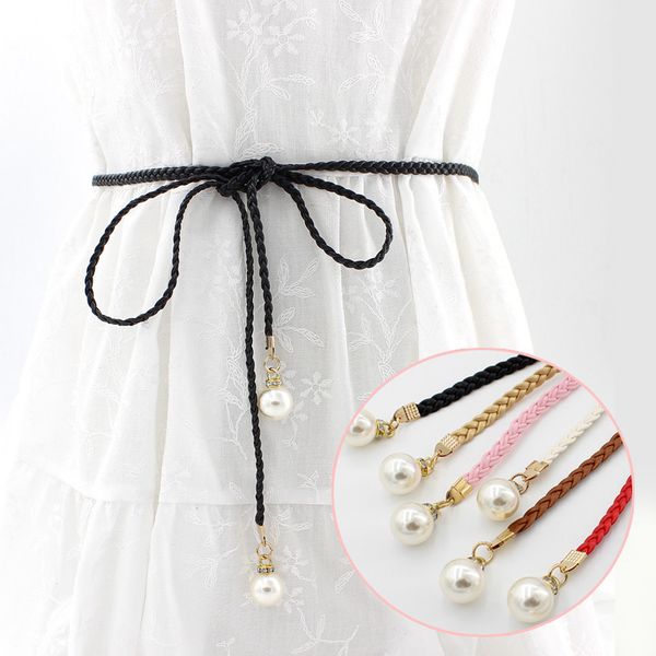 selling women fashion knotted waist chain dress woven waist rope female decorative pearl belt -b5, Black;brown
selling women fashion knotted waist chain dress woven waist rope female decorative pearl belt -b5, Black;brown