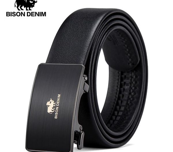 bison denim first-layer cowskin genuine leather men belt automatic buckle male belt luxury real leather belts for men n71487, Black;brown
bison denim first-layer cowskin genuine leather men belt automatic buckle male belt luxury real leather belts for men n71487, Black;brown