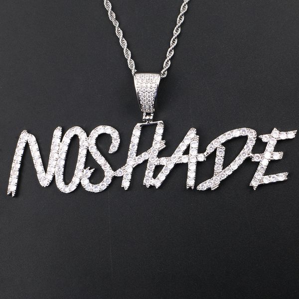 custom lovers name iced out twist letters chain pendants necklaces men's charms zircon hip hop jewelry with twist chain gift, Silver
custom lovers name iced out twist letters chain pendants necklaces men's charms zircon hip hop jewelry with twist chain gift, Silver