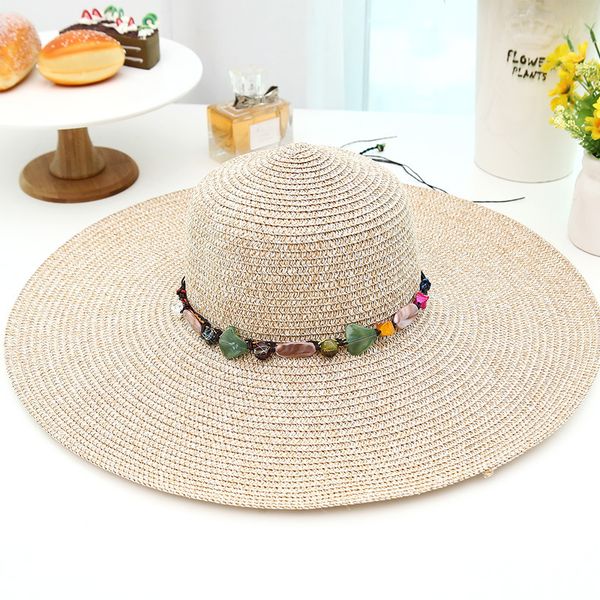 hat korean summer ladies seaside outdoor beach sun hat big brim flat edge solid color sunshade straw, Blue;gray
hat korean summer ladies seaside outdoor beach sun hat big brim flat edge solid color sunshade straw, Blue;gray
