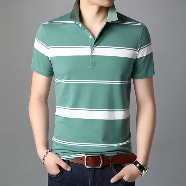yashite 2020 summer new striped lapel short-sleeved t-shirt fashion casual men's t-shirt korean men's ksh7k, Blue
yashite 2020 summer new striped lapel short-sleeved t-shirt fashion casual men's t-shirt korean men's ksh7k, Blue