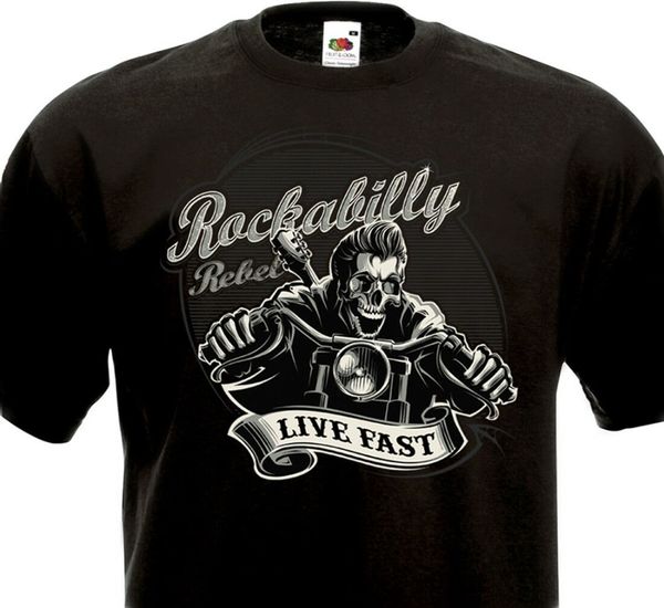 rockabilly rebel live fast biker rock'n'roll skull guitare rockers brand clothes summer 2019 crew neck men's tee shirt
rockabilly rebel live fast biker rock'n'roll skull guitare rockers brand clothes summer 2019 crew neck men's tee shirt