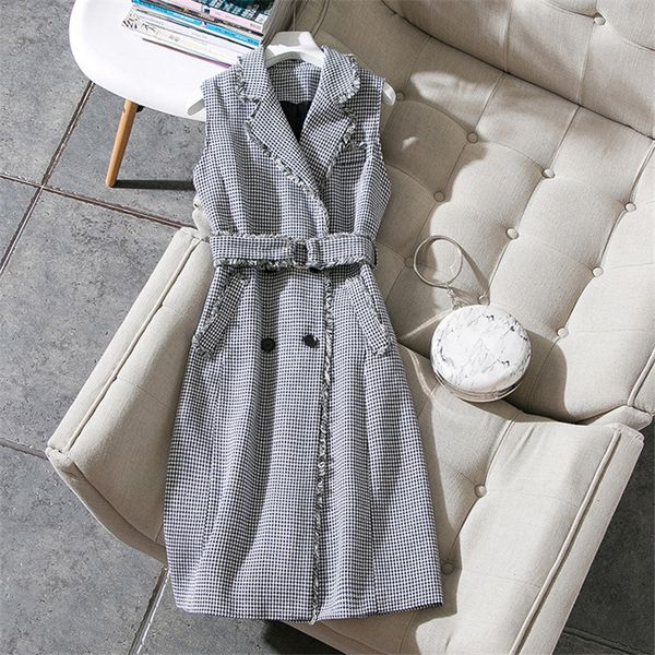 2020 autumn new classic style houndstooth turn down collar tassel sleeveless adjustable waist long ladies vest casual, Black;white
2020 autumn new classic style houndstooth turn down collar tassel sleeveless adjustable waist long ladies vest casual, Black;white